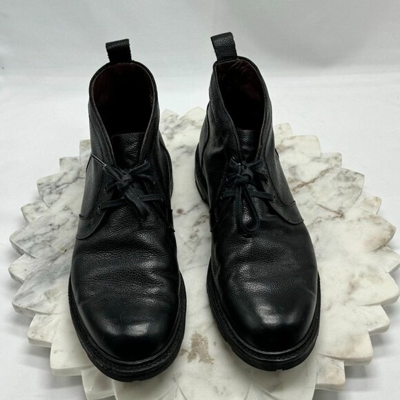 Allen Edmonds ALPINE Weatherproof Genuine Leather Chukka Boots 9D Black Grain - Picture 9 of 16